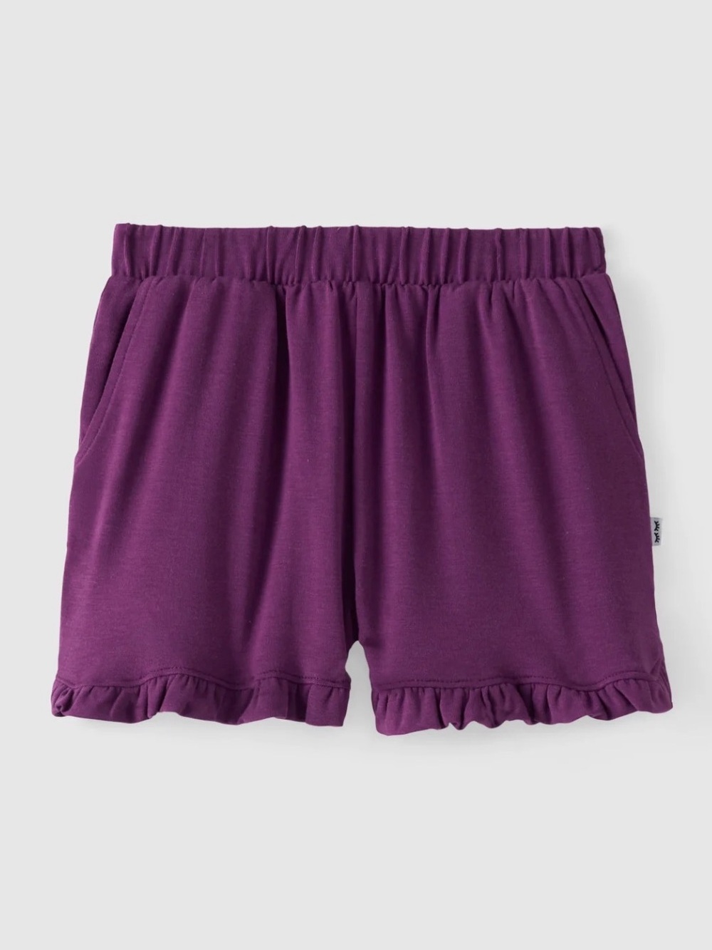 Little Sleepies SIZE 6 ❀ Royal Violet ruffle shorts, bamboo purple